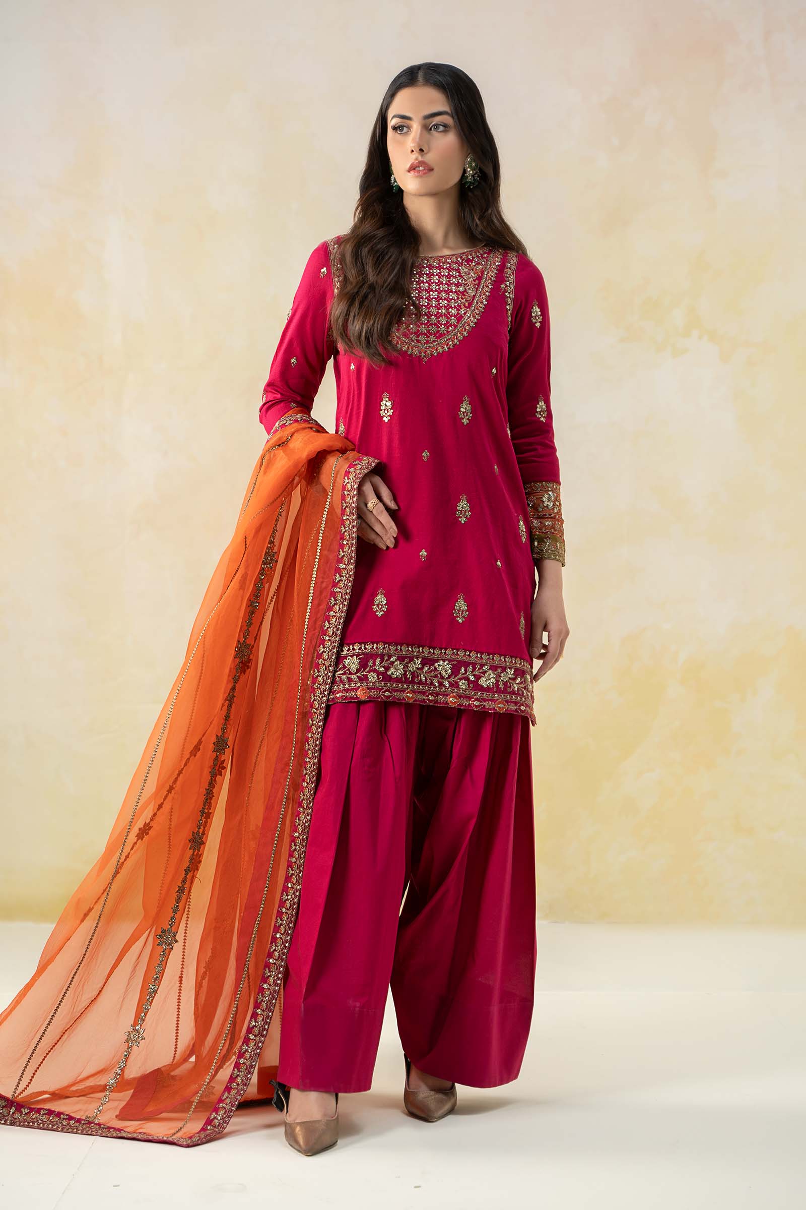 3 Piece Embroidered Dobby Lawn Suit - Image 5
