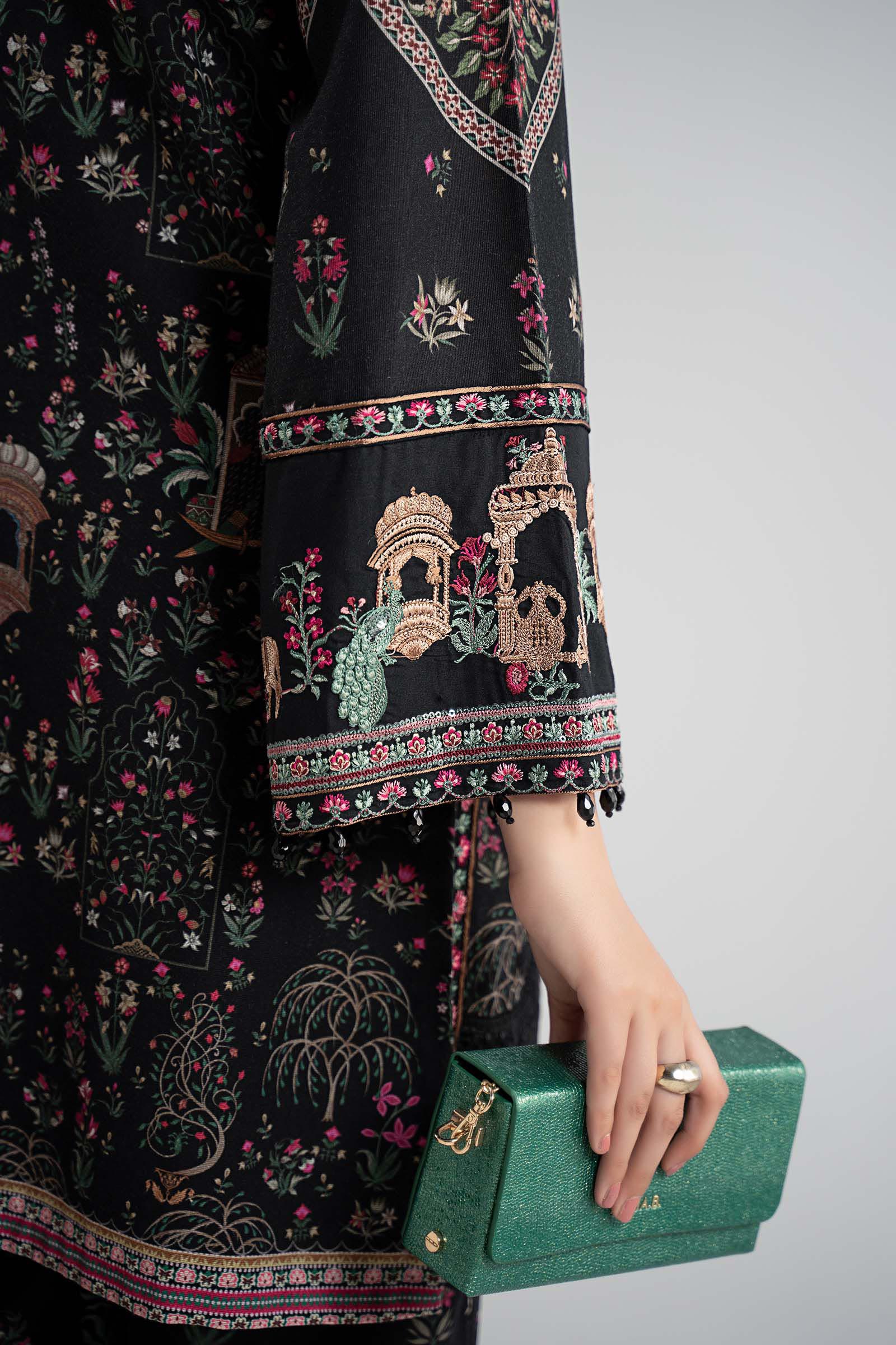 3 Piece Embroidered Khaddar Suit - Image 7