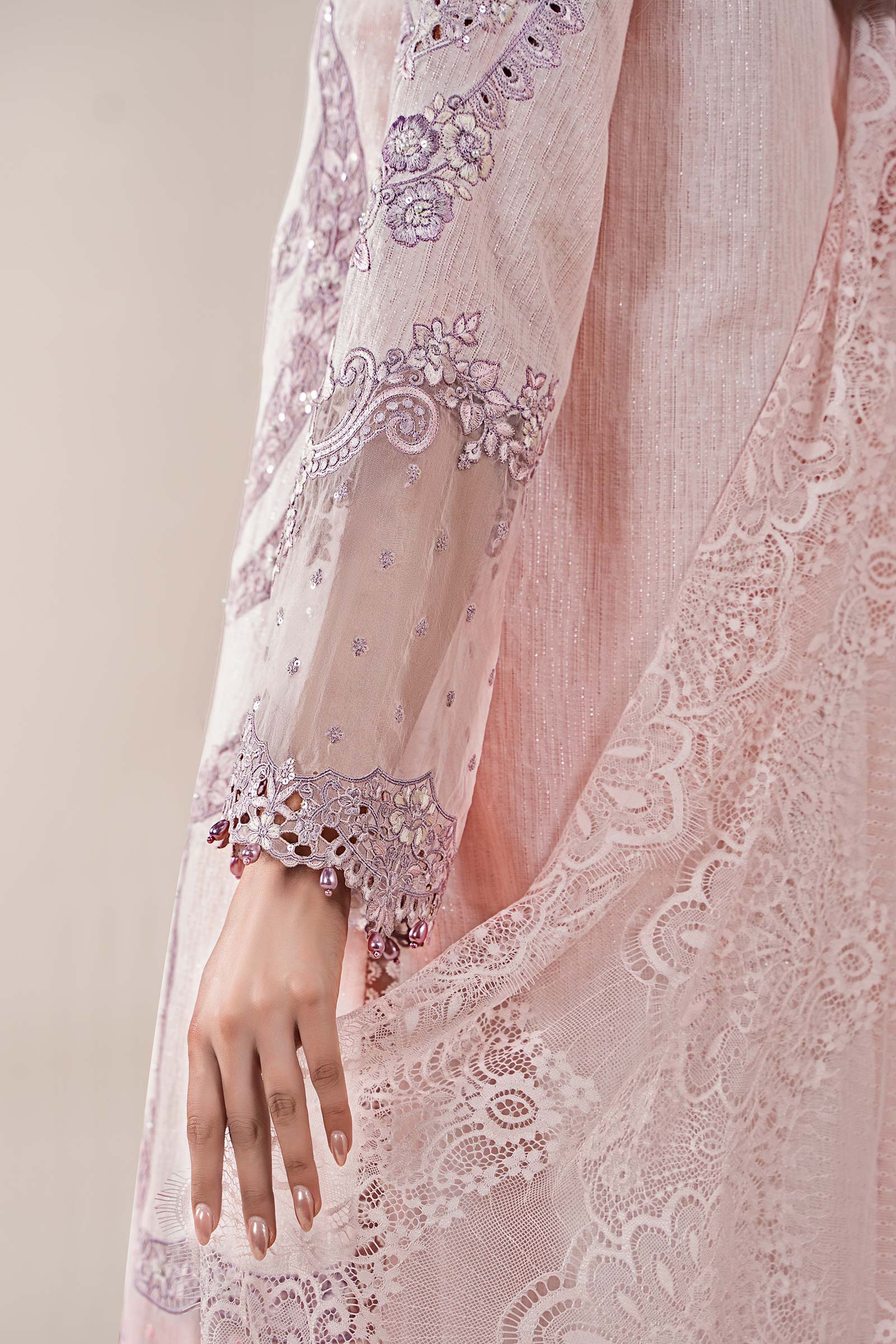 3 Piece Embroidered Jacquard Lawn Suit | ELS-25-02 - Image 4