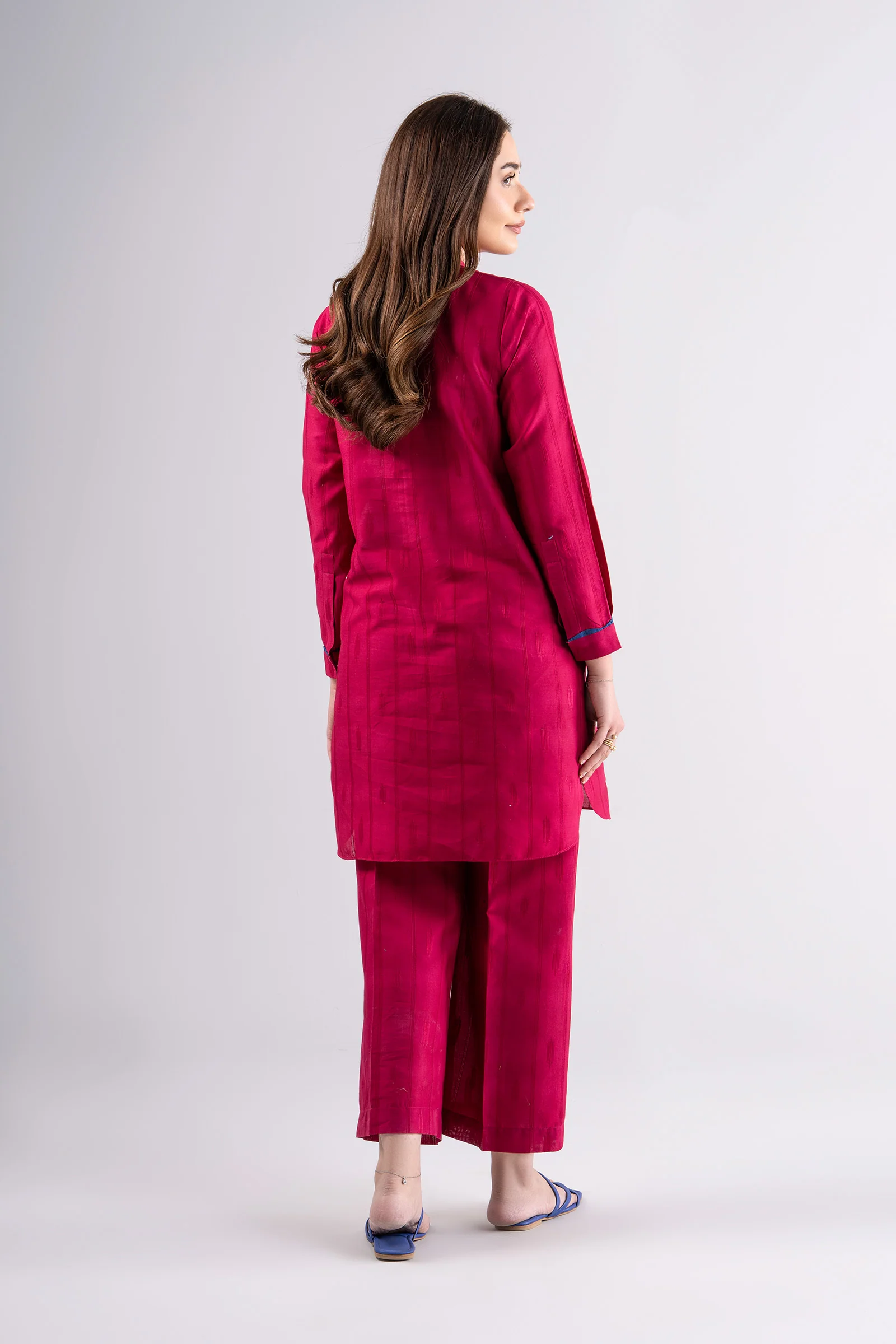 2 Pc Dyed Textured Suit - Image 5