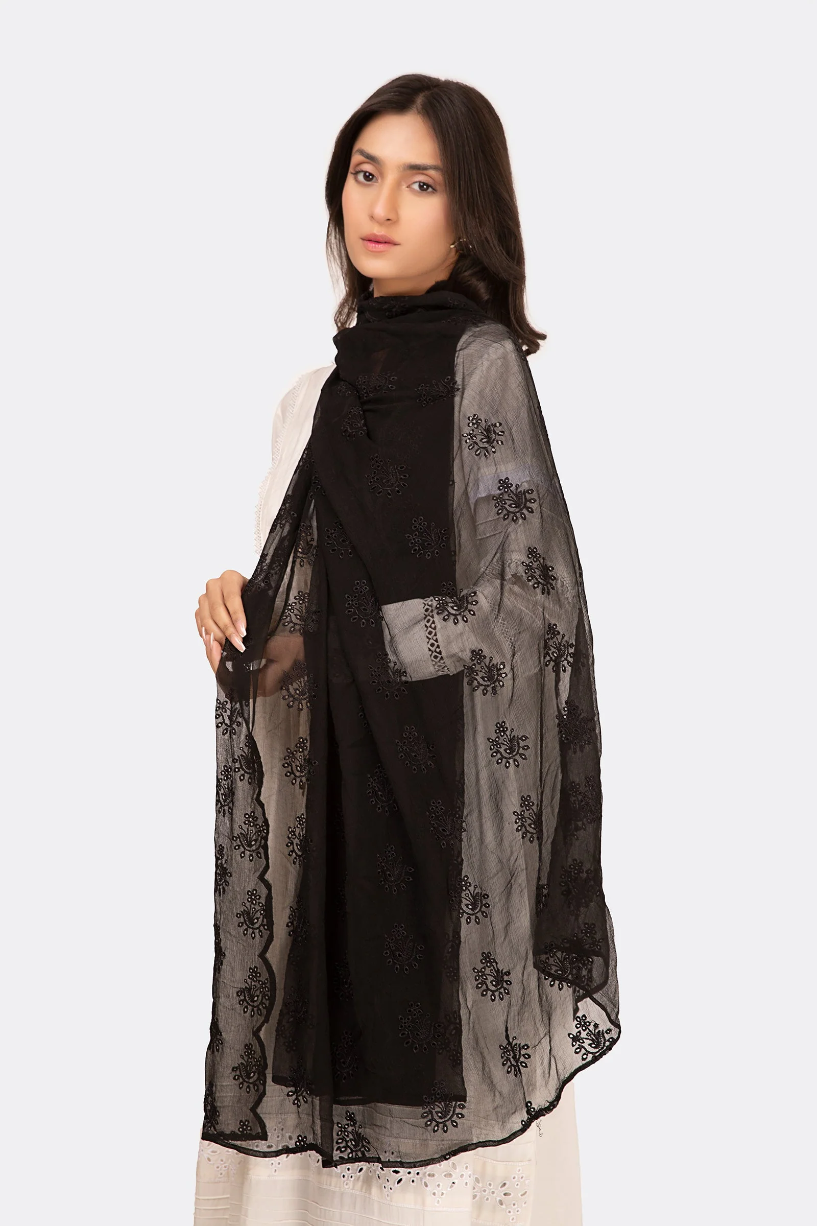 Scarf Black MB-EF23-148 - Image 2