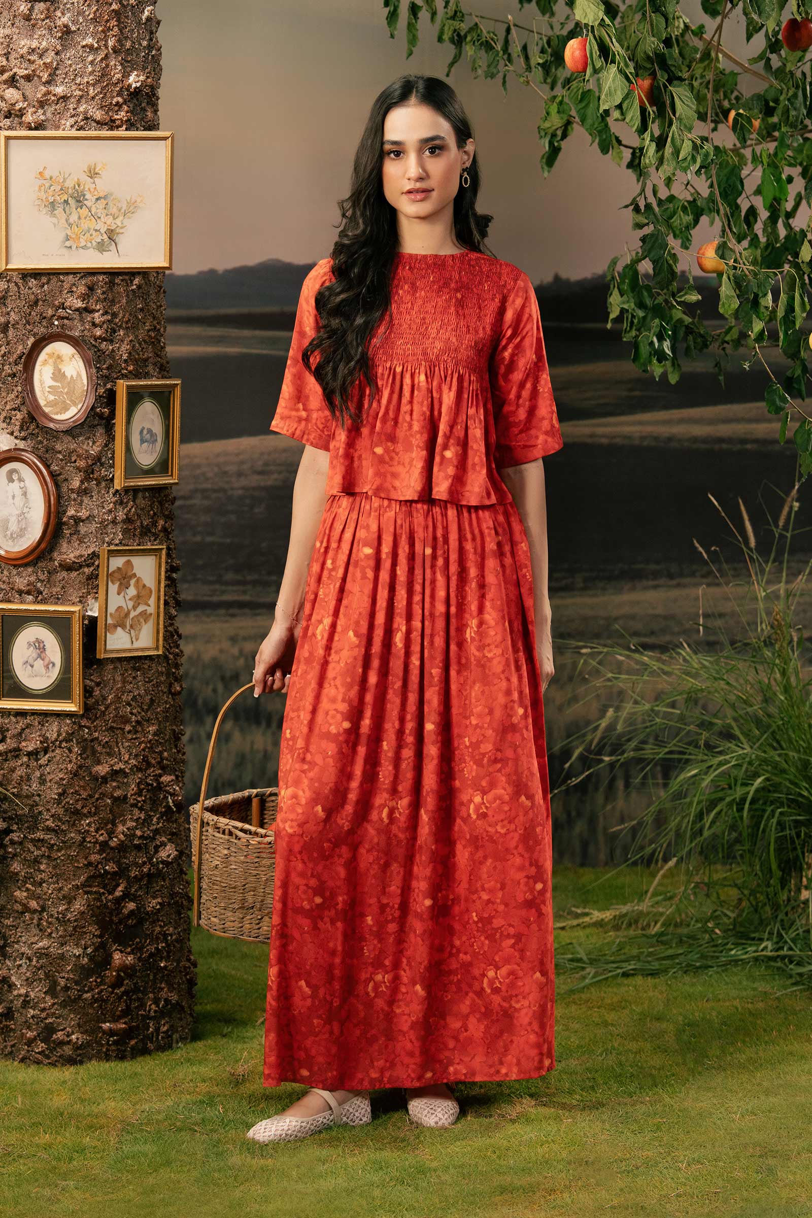 3 Pc Unstitched Embroidered Arabic Lawn Suit | MB-PFUS25-10B - Image 3
