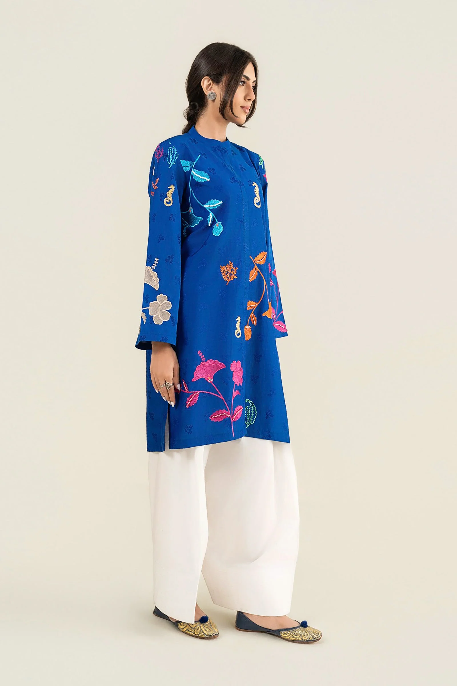Embroidered Dobby Viscose Shirt - Image 6