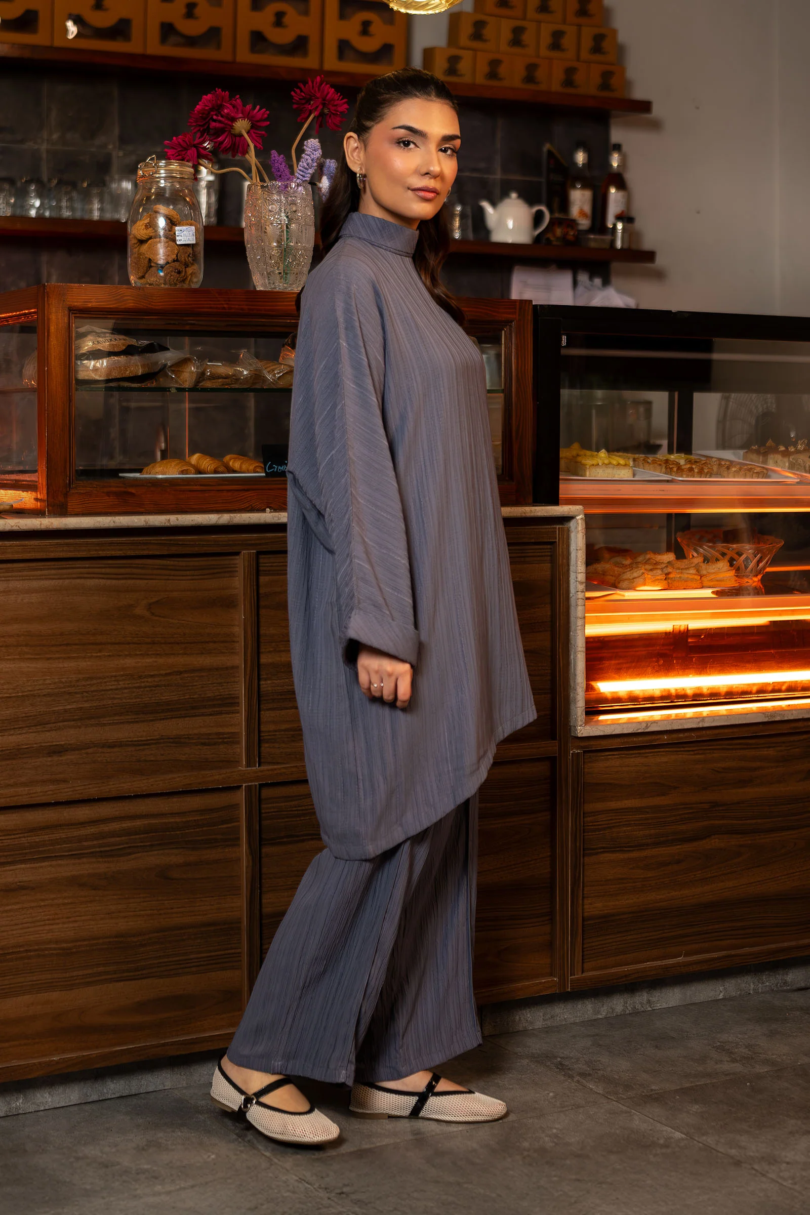 2 Pc Dyed Poly Wrinkle Suit - Image 4