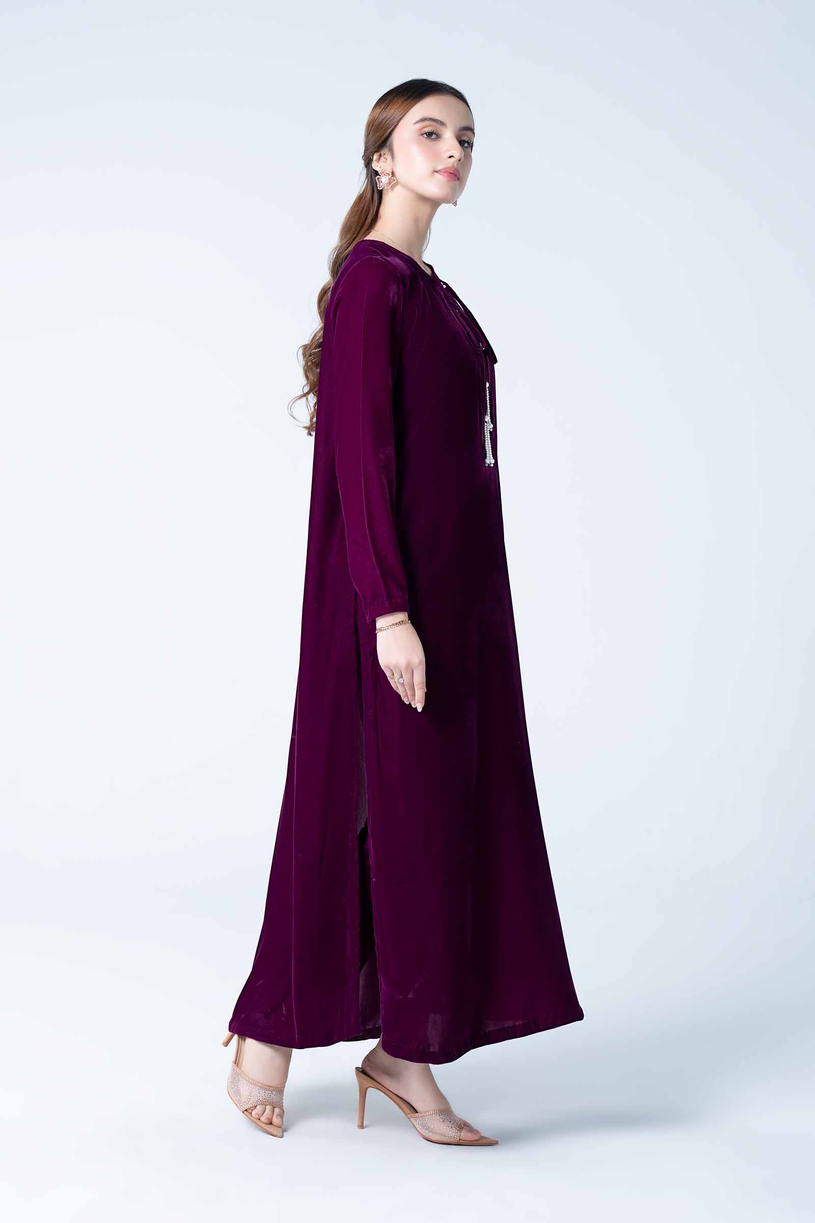 3 Pc Dyed Velvet Suit - Image 5