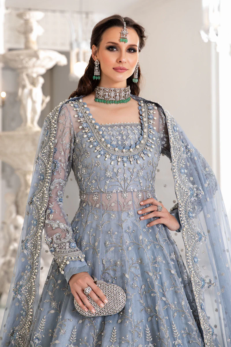 Maria B. Couture Ice Blue MC-041 - Image 3