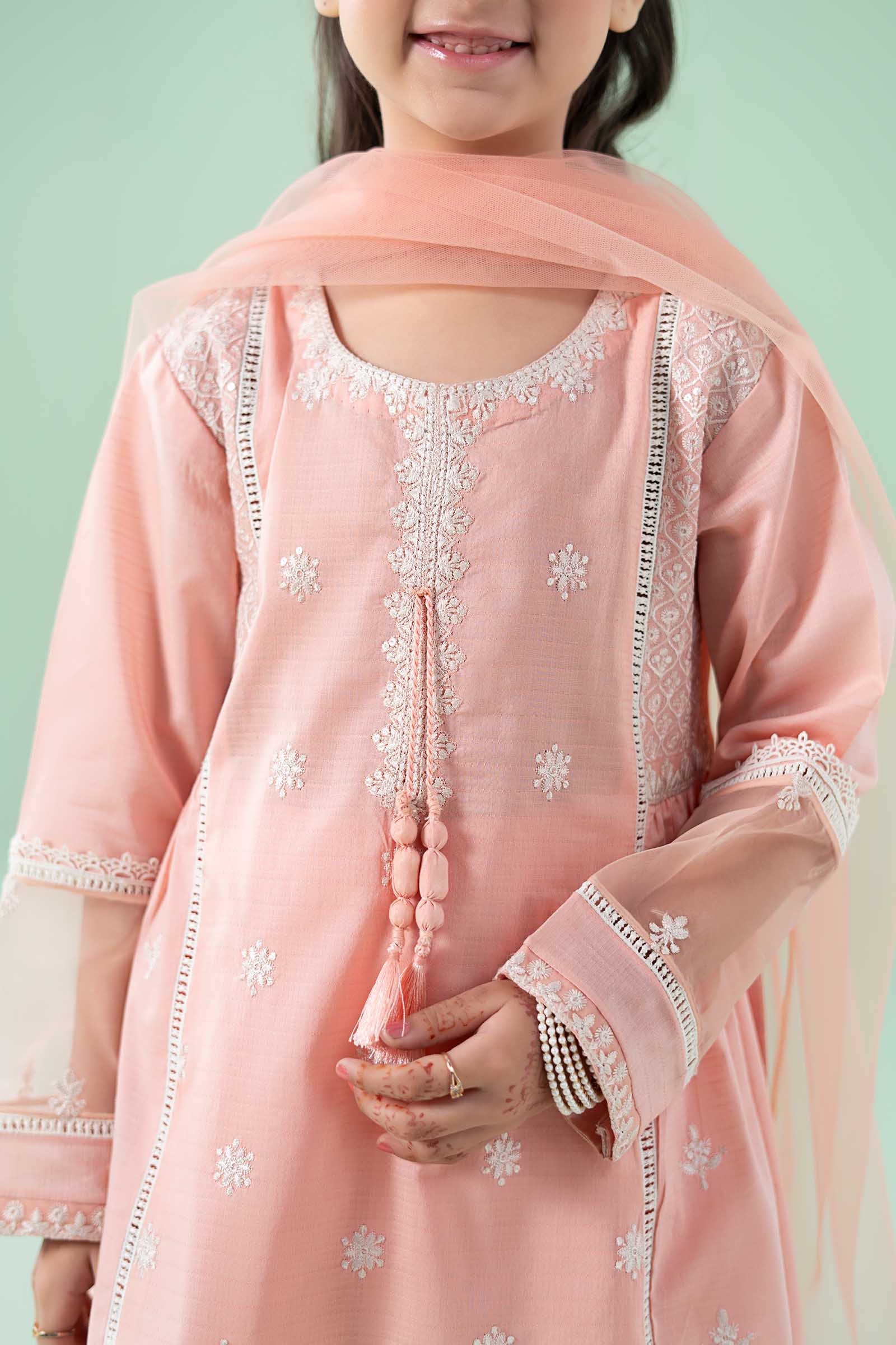 3 Piece Embroidered Dobby Suit - Image 3