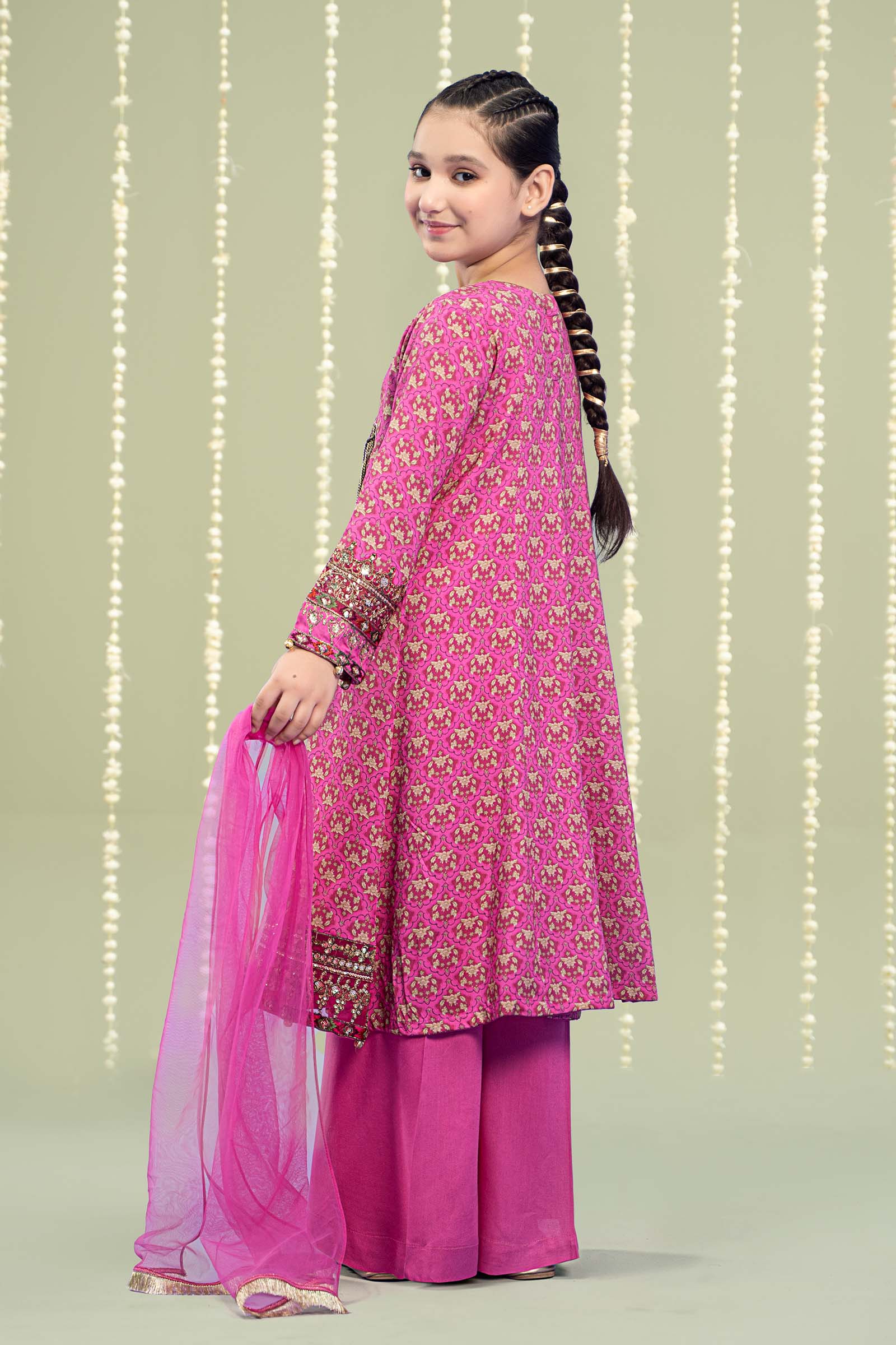 3 Piece Printed Linen Suit - Image 7