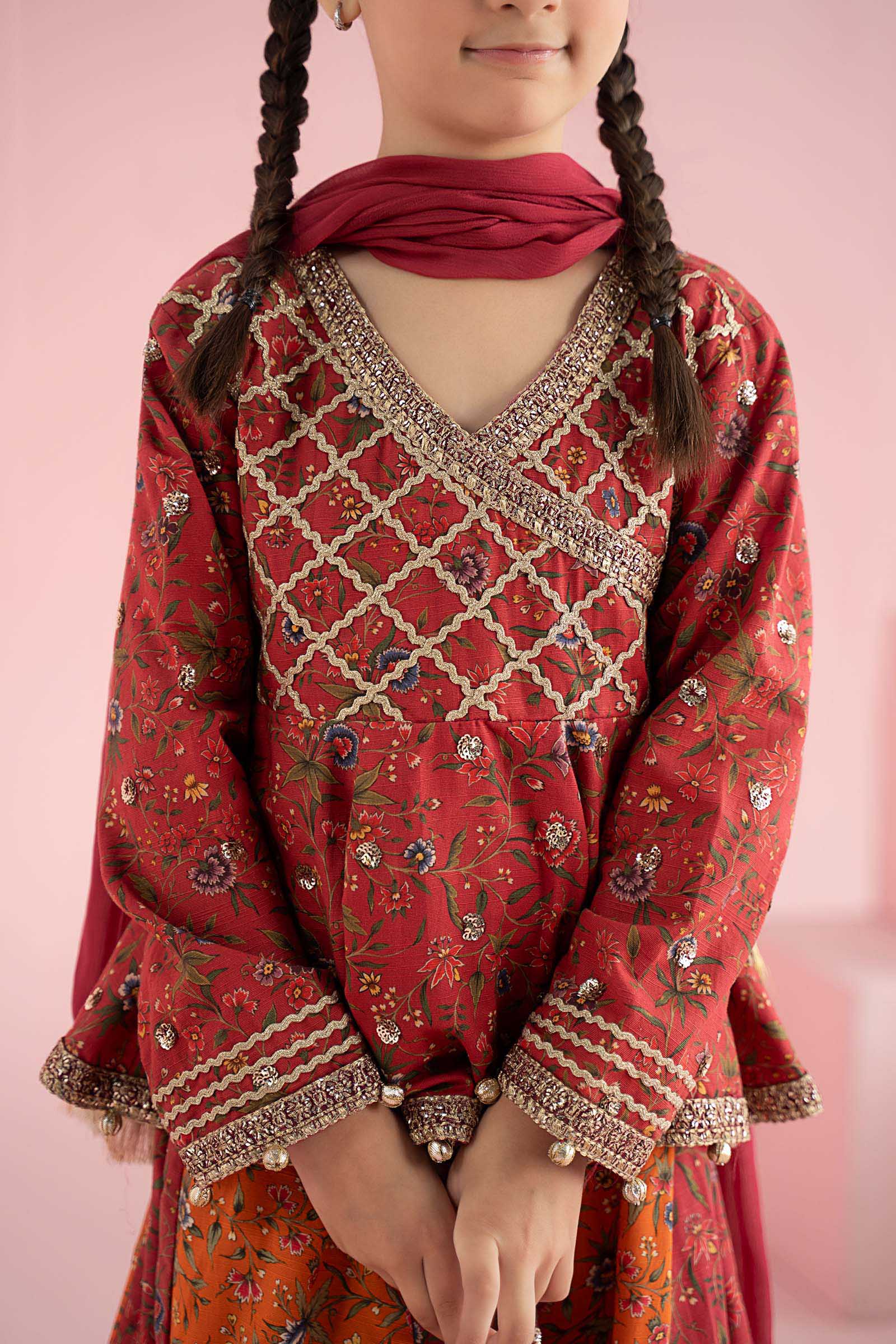 3 Piece Embroidered Khaddar Suit - Image 8