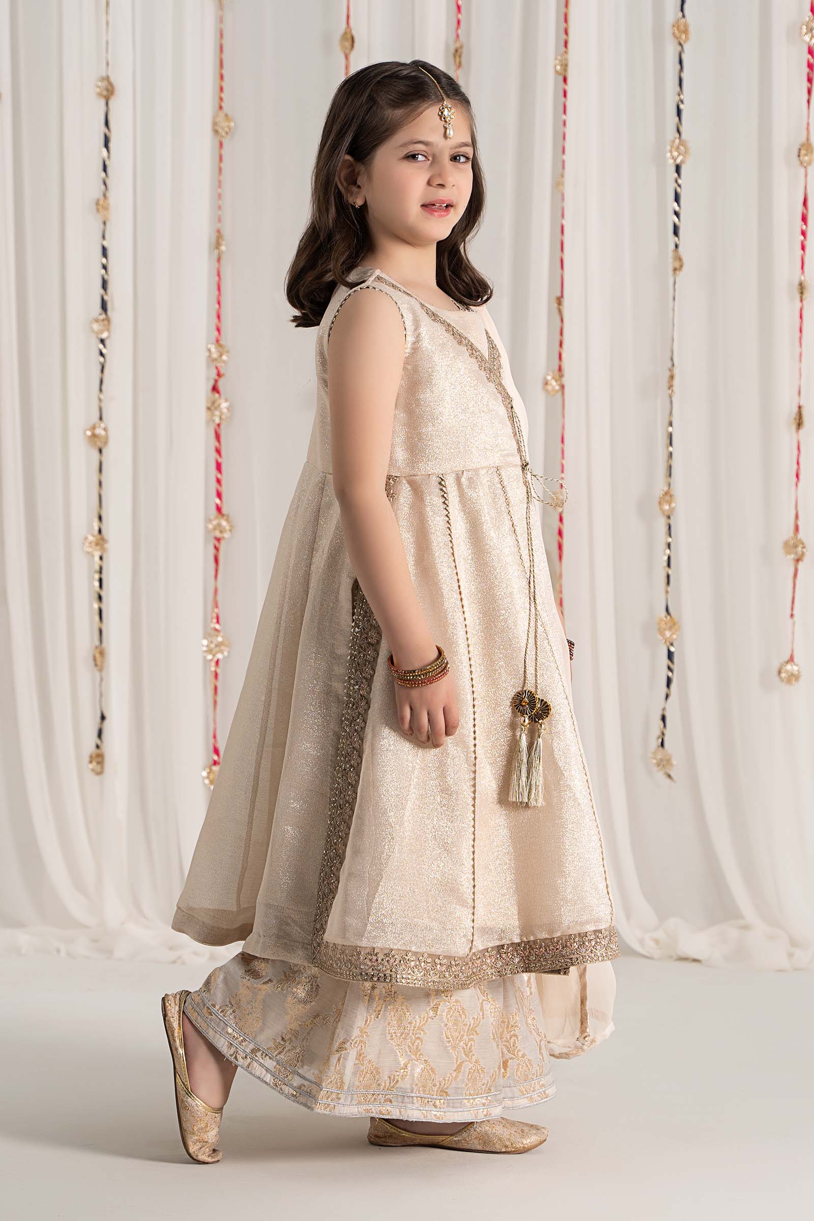 3 Piece Embroidered Cotton Staple Zari Suit - Image 6