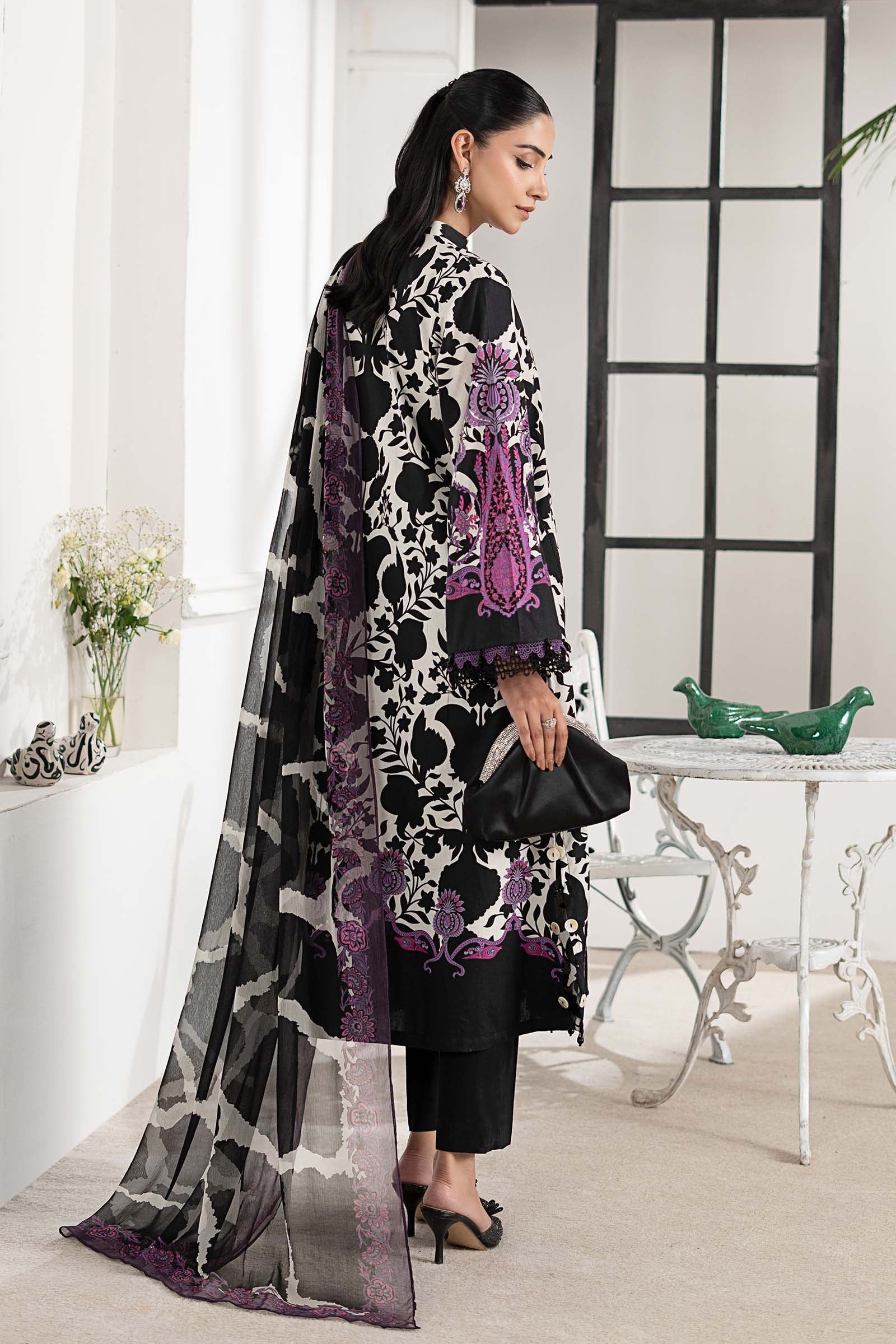 3 Piece Embroidered Cambric Suit - Image 8