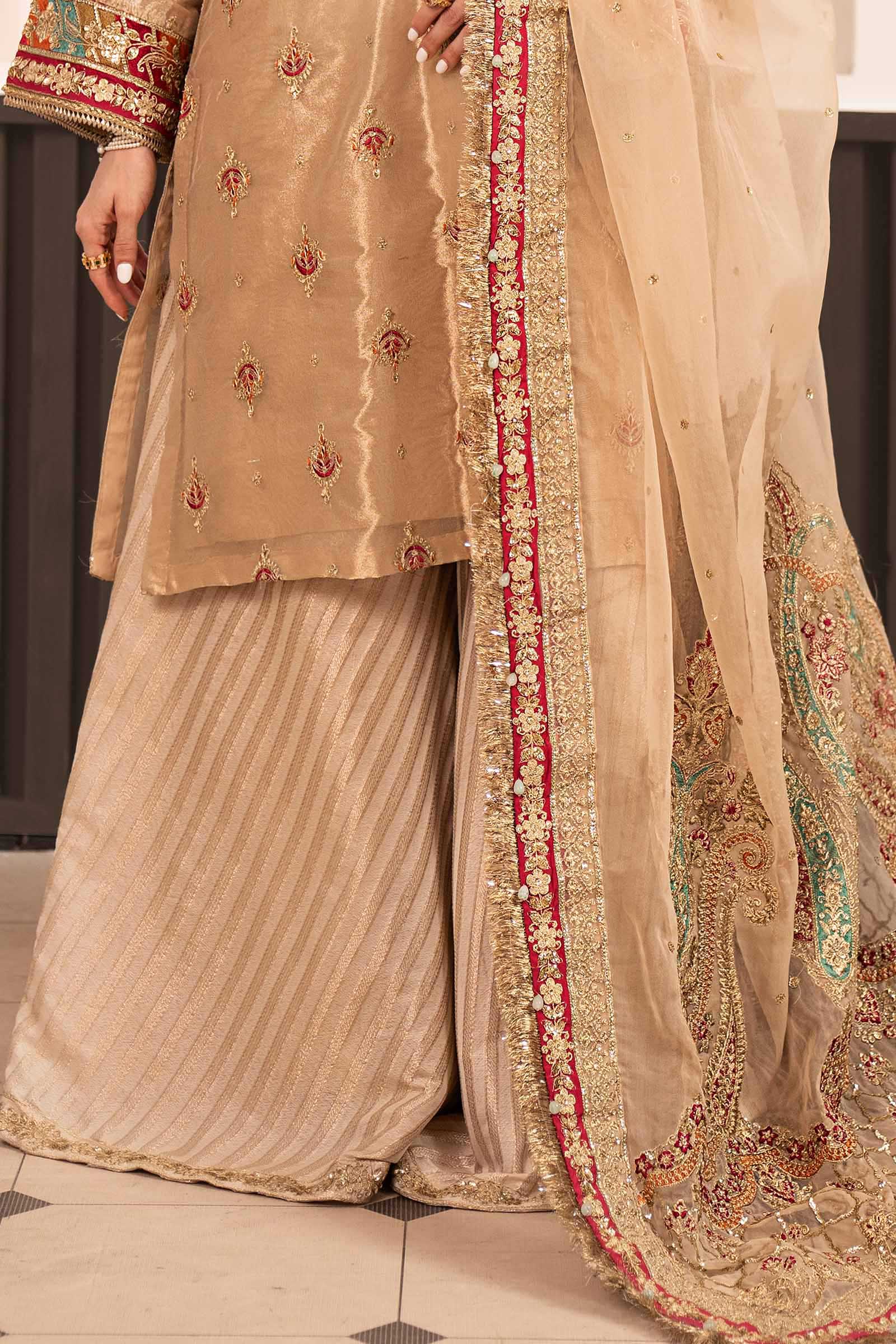 3 Piece Embroidered Tissue Suit - Image 7