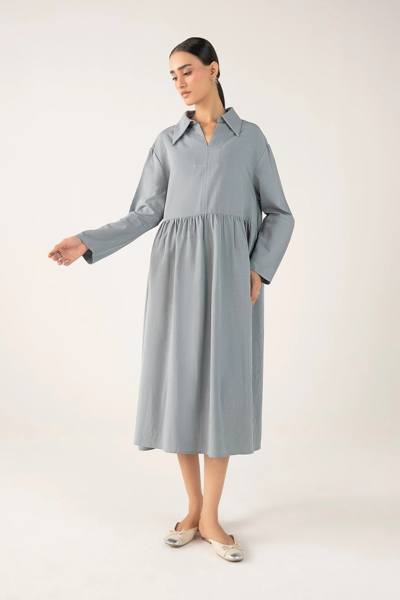 Relaxed Woven Dress - Image 5