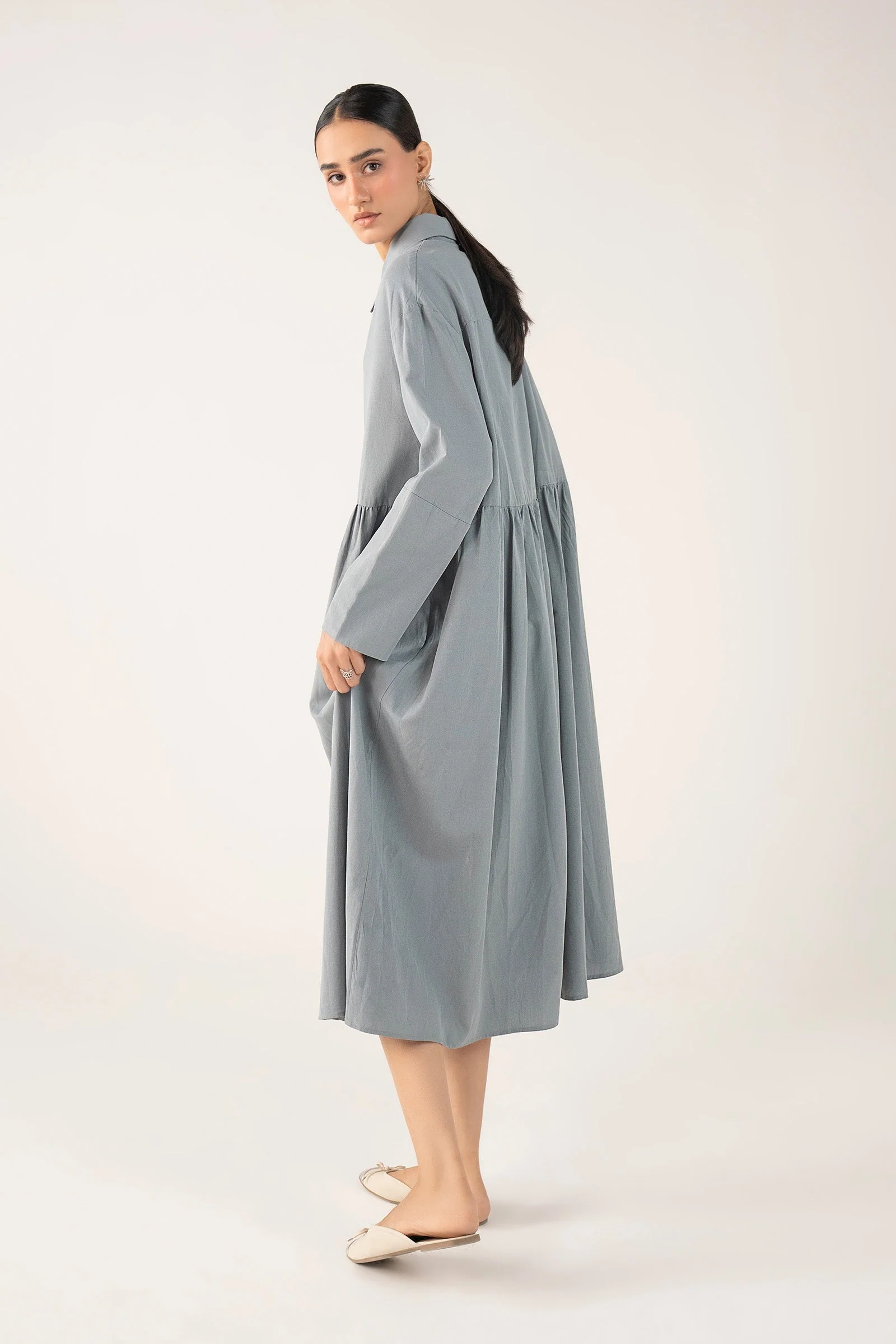 Relaxed Woven Dress - Image 7